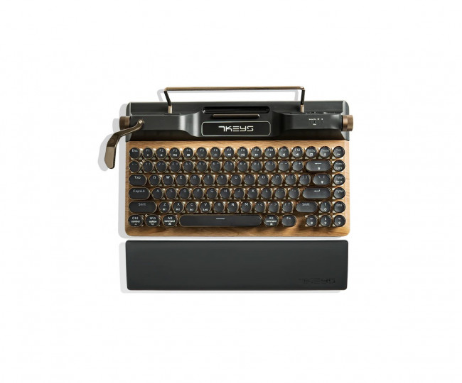 Механічна бездротова клавіатура 7KEYS TW1868 Retro Typewriter Keyboard